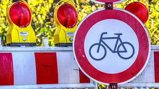 Verkehrsabsperrung